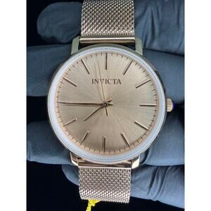 Invicta Women's 31072 Angel Quartz 3 Hand Rose Gold Stainless Steel  Watch